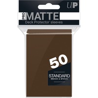 Asmodee PRO-Matte Standard Deck Protector sleeves Bruin, 50 stuks
