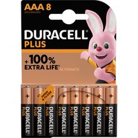 Duracell Alkaline PLUS AAA X8 batterij 