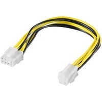 goobay Internes Stroomkabel 8-Pin -> 4-Pin adapter Zwart/geel, Bulk