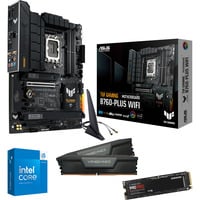 ALTERNATE Upgrade Kit TUF Gaming B760-PLUS WIFI + Core i5-14600K + 32 GB + 1 TB SSD Zwart, Moederbord, CPU, Geheugen, SSD