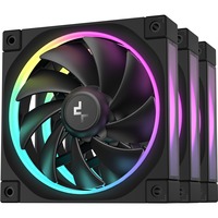 DeepCool FL12 RGB case fans Zwart, 3 stuks, 120 x 120 x 25 mm, PWM
