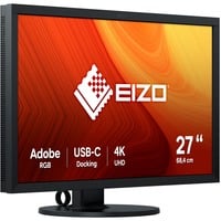 EIZO CS2740 ColorEdge 26.9" 4K UHD monitor Zwart, HDMI, DisplayPort, 2x USB-A 2.0, 2x USB-A 3.2 (5 Gbit/s), USB-C