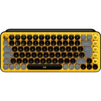 Logitech POP Keys - BLAST, toetsenbord Geel/grijs, FR lay-out, GX Brown, Bluetooth