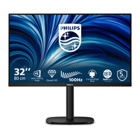 Philips 32B2N3500 31.5" monitor Zwart, 100 Hz, HDMI, DisplayPort, Audio USB-hub