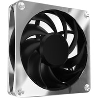 Alphacool Apex Stealth Metal case fan Chroom/zwart, 4-pin PWM fan-connector