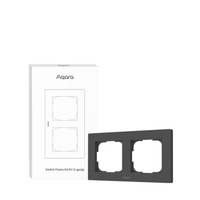 Aqara Switch Frame H2 EU 2-gang frontje Grijs