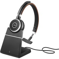 Jabra Evolve 65 UC SE on-ear headset Zwart/zilver, Bluetooth, Mono