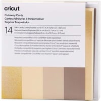 Cricut Cut-away Cards - Neutrals S40 knutselmateriaal 