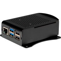 Joy-IT Aluminium behuizing met fan voor Raspberry Pi 5 Zwart