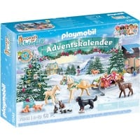 PLAYMOBIL Adventskalender Horses of Waterfall - Kerst sleerit Constructiespeelgoed 71345