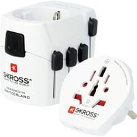 SKROSS World Adapter PRO - World reisstekker Wit