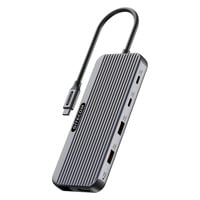 Sitecom 8 in 1 USB-C Power Delivery Multiport dockingstation Zwart