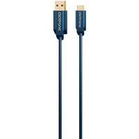 Clicktronic USB-C > USB-A kabel 1 meter