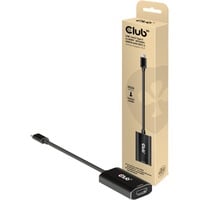 Club 3D CAC-1586 USB Gen2 Type C naar HDMI adapter Zwart