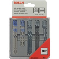 Bosch Decoupeerzaagbladen set hout / metaal zaagbladenset 10-delig