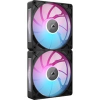 Corsair RX140 MAX RGB case fans Zwart, 2 stuks, 140 x 140 x 30 mm, PWM