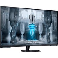 Samsung Odyssey Neo G70NC  43" 4K UHD gaming monitor Zwart/wit, 2x HDMI, DisplayPort, 2x USB-A, Wi-Fi 5, BT, RJ-45, 144 Hz
