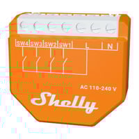Shelly Wave i4 LR (EU) schakelaar Oranje, Z-Wave