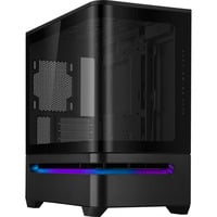 ASUS Prime AP202 midi tower behuizing Zwart | 2x USB-A | 1x USB-C | RGB | Tempered Glass