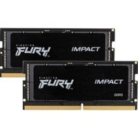 Kingston FURY 16 GB DDR5-4800 Kit laptopgeheugen Zwart, KF548S38IBK2-16, Impact, XMP