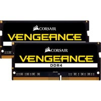 Corsair 32 GB DDR4-3200 Kit laptopgeheugen Zwart, CMSX32GX4M2A3200C22, Vengeance