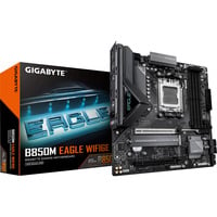 GIGABYTE B850M EAGLE WIFI6E socket AM5 moederbord Zwart, RAID, 2.5Gb-LAN, Wi-Fi 6E, BT, Sound, µATX