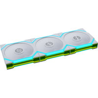 Lian Li UNI FAN SL FLEX 120 REVERSE RGB case fans Wit, 3 stuks, 120 x 124.5 x 28 mm, PWM