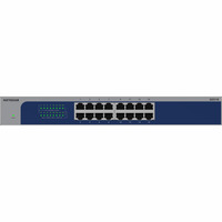 Netgear GS516 switch Grijs/blauw