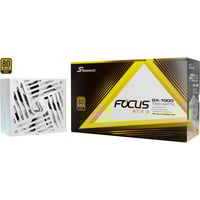 Seasonic FOCUS GX ATX3.0, 1000W voeding Wit, 1x 12VHPWR, 3x PCIe, kabelmanagement