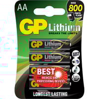 GP Batteries Primary Lithium 24LF batterij Zwart, 4 stuks