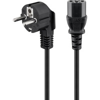 goobay Eurostekker > C13 kabel Zwart, 3 meter