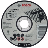 Bosch Slijpschijf Best voor Inox, Rapido, 125mm doorslijpschijf 