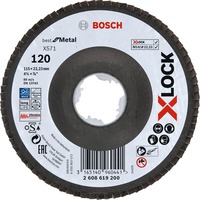 Bosch X-LOCK Lamellenschijf BfM,115mm,K120 slijpschijf 