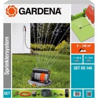 GARDENA Complete set met verzonken zwenksproeier OS 140 sprinklersysteem Grijs/oranje, 8221-20
