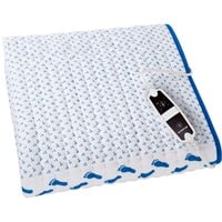Inventum Elektrische deken HN1312V warmteonderdeken Wit/blauw, 150 x 80 cm