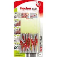 fischer DUOPOWER 6x50 K 8 plug Lichtgrijs/rood