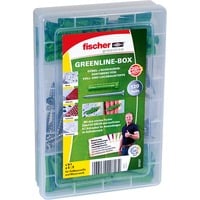 fischer Meister-Box Greenline SX + A2 schroeven plug Groen, 120 delig