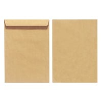 Herlitz Briefomslag C4 verzendenvelop bruin, Zonder venster, 22,9x32,4cm, 10 stuks