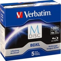 Verbatim M-Disc BD-R 100GB  blu-ray media 5 stuks