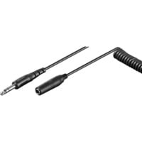 goobay 6,35 mm jack (male) naar 6,35 mm jack (female) verlengkabel Zwart, 5 meter