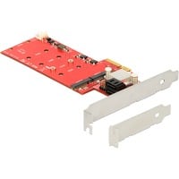 DeLOCK PCIe > 2x M.2 NGFF+ 2x SATA met Raid controller 