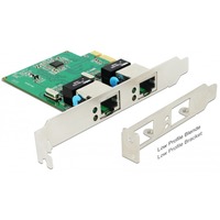 DeLOCK PCIe kaart naar 2x Gigabit LAN netwerkadapter 