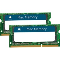 Corsair 16 GB DDR3-1333 Kit laptopgeheugen CMSA16GX3M2A1333C9, Mac, Lite retail