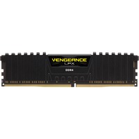 Corsair 16 GB DDR4-2400 (1x 16 GB) werkgeheugen Zwart, CMK16GX4M1A2400C14, Vengeance LPX, XMP