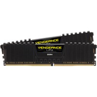 Corsair 32 GB DDR4-3600 Kit werkgeheugen Zwart, CMK32GX4M2Z3600C18, Vengeance LPX, XMP, AMD Ryzen Optimized