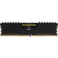 Corsair 8 GB DDR4-2400 (1x 8 GB) werkgeheugen Zwart, CMK8GX4M1A2400C16, Vengeance LPX, XMP