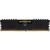 Corsair 8 GB DDR4-2400 werkgeheugen Zwart, CMK8GX4M1A2400C14, Vengeance LPX, XMP