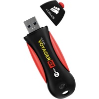 Corsair Flash Voyager GT USB 3.0 128 GB usb-stick Zwart/rood, CMFVYGT3C-128GB