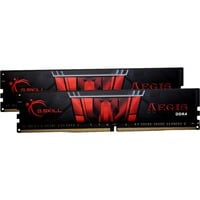 G.Skill 16 GB DDR4-2666 Kit werkgeheugen Zwart, F4-2666C19D-16GIS, Aegis