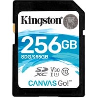 Kingston Canvas Go! SDHC 256GB geheugenkaart Zwart, SDG/256GB, Class 10 UHS-I U3